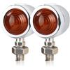 EUQIXMR Freccia svolta Per XV535 Per Virago 535 535S 550 700 750 XV920 Vmax 1200 XJ700 X XJ700X XJ750 Lampada Indicatore Direzione Moto(ARGENTO,2 PEZZI)