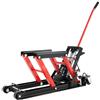 HIJNXG Sollevatore idraulico per moto 680 kg, carico carico sollevatore moto, 115 - 365 mm, sollevatore idraulico per moto in garage ed esterni (rosso)