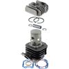 Generico R M S Gruppo Termico 70cc d.47mm in Ghisa per Motore Minarelli Verticale - Compatibile con M B K Booster, Spirit, NG, Y a m a h a BW'S, Spy, Bump, A p r i l i a Amico, SR - Spinotto 10mm