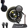 D'ANGELO 1988 Kit Ruotino di Scorta 17 compatibile con Vw Golf (5,6,7,8) con Cric, Chiave e sacca