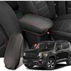 Ruiya Compatibile con Jeep Renegade BU 2015-2025 2026 Copri Bracciolo, Copertura per Bracciolo Centrale Copri Braccio Centrale Bracciolo Copertura Protezion Bracciolo Protezione Accessori Renegade