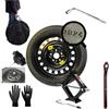 D'ANGELO 1988 Kit Ruotino di Scorta 17 compatibile con Suzuki Vitara con Cric, Chiave, Vite, Guanti e Sacca 125/80R17