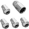 Amosfun Set di 5 Dadi Antifurto per Bloccaggio Ruota Antifurto M12x1.5 Viti Antifurto per Ruote Sicure Compatibili con Pneumatici Excelle con Bloccaggi