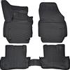 J&J AUTOMOTIVE | NORM 3D Tappeti Tappetini Auto In TPE Gomma Su Misura Per Captur 2013-2019, Kit di 4 Pezzi, Inodore Con Bordo Alto cca 4-5 cm, Colore Nero, Antiscivolo