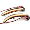 WEPARTICULAR Indicatore di direzione dinamico Specchietto retrovisore Lente fumé Indicatore di direzione LED Indicatore di direzione Singal Compatibile con Audi A4 S4 RS4 B9 2016-2019 A5 S5 RS5