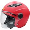 Generico Casco Scooter Moto Ragazzo Bambino Bambina Protettivo ECE 22 06 Fluo Opaco (Rosso Fluo, M)