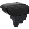 YJYWZH Compatible with Renault Dacia Duster Braccioli 2019-2024 Bracciolo Doppio Strato Auto Console Centrale Scatola Portaoggetti Supporto del Braccio