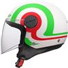 LS2, Casco Moto Jet SPHERE LUX II URBY White Green Red, XXL