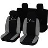 Lupex Shop 17239-01 Coprisedili Auto Nero Grigio Chiaro Set di 6
