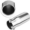 Zohisin Tubo di Scarico in Acciaio Inox per Auto Mimosa Coda Posteriore Flat Design Unico Resistente e Facile da Installare Adatto per Piccole o Auto con Diametro Tubo Originale 55-65mm