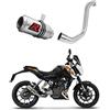 DOMINATOR Terminale di Scarico Marmitta Silenziatore GP compatibile con 125 Duke 2012-2016