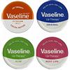 Kingdom Supplies Vaseline - Balsamo per labbra Lip Therapy, 20 g. Burro di cacao, aloe, rosy lips e gusto originale. Lenisce le labbra secche (confezione da 4).