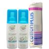 FEI FAN 2X Deovapo, Deodorante 0% Alcool, Alluminio e Cloridrato, 100ml, Disponibile In Diverse Varietà + Confezione da 80 Dischetti Leva trucco e Smalto (BREZZA MARINA)