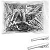 Cayway Clip per capelli in metallo, clip per capelli in metallo, per fermagli per capelli a testa piatta per acconciatura, accessori fai da te, 220 pezzi in 2 stile, argento