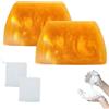 ZHCWEP 2Pcs Deep Cleansing Moisturizing Golden Perfume Soap,Silky Nourishment Gold Soap for for Face and Body,Natural Mild Handmade Essential OilSoap