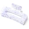 QinGoo Grande Mollettone per Capelli Donna Artiglio per Capelli Clip per Capelli Pinza per Capelli, Accessorio per Capelli 1 Pezzo, 10cm, Viola