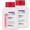 numis med Shampoo con il 5% di urea - 2x shampoo per capelli lenitivo per il cuoio capelluto estremamente secco e pruriginoso - cura vegana dei capelli senza siliconi, parabeni (2x 200 ml)