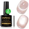 INPING Smalto Semipermanente Unghie Magnetico TPO-FREE HEMA-FREE, Nude Rosa Magnetica Gel Unghie Cristallo Smalti Unghie, Soak Off UV/LED Smalto Unghie per Salon Home DIY, 7ML