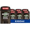 Mennen Natural Force Deodorante di origine naturale uomo 48H stick largo senza alcool anti tracce - set of 6