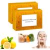 Bpoeee Honey Glow Lemon Turmeric Kojic Acid Soap Bar for All Skin Types, Turmeric Handmade Brightening Soap for Face ＆ Body (2)
