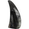 DINHEAROM Pettine in Corno Naturale di Yak per Massaggio Chioma, Denti Fini e Arrotondati, Spessore 6-8mm, Colore Nero, per Acconciature Lisce e Styling Elegante