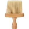 TITA-DONG Pratica Spazzola da Barbiere per Parrucchiere Domestico, Spolverino per Collo Dallo Stile Semplice con Setole in Nylon e Manico in Legno, Spazzola per la Polvere per il Viso Facile da Usare per Rimuov