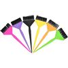Brrnoo 6 Pezzi Pennello Tintura Capelli Multicolor Coda Lunga per Salone e Uso Domestico Pennello Tintura Capelli Applicatore Colore Parrucchiere, Pennello Professionale per Tintura