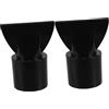 SHERCHPRY Ugelli Concentratori Chioma per e 2 Pezzi Asciugacapelli Controllo Preciso Accessori in Abs Nero Flusso D'aria Concentrato Acconciature per Salone e Viaggio