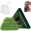 Yaepoip Nature Triangle Shampoo Bar, Cypress Leaf Usman Grass Shampoo Bar for Women and Men (2pcs)