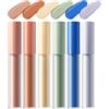 Generico Kit Correttore Liquido - 6 Stick Correttore Colore E Contorno | Coprenza Personalizzabile Per Discromie, Opacità E Pelle Matura | Illuminante Idratante E Set Trucco Viso