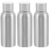 LALADEFIEE Set da 3 Bottiglie in Alluminio da 100ml per Cosmetici con Tappo a Vite, Resistenti e Antiossidanti, per Domestico e Attività All'aperto
