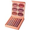 GL-Turelifes Kit 6 rossetti opachi, set di rossetti liquidi vellutati Lucidalabbra impermeabile Tazza antiaderente Colori sexy Smalto per labbra (Set 2)