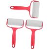 Healvian Set 3pezzi Pulitore per Stamping Unghie Carta Adesiva e Rullo in Silicone Rosa, Accessorio Versatile la Cura delle Unghie e Kit Manicure Professionale
