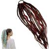 Generico Elastic Dread Ponytail Salty, Estensione per capelli Boho Dreadlock con perline, dettagli di conchiglia e ciondoli, Facile attacco per coda di cavallo con clip in 1 minuto per (I)