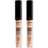 NYX Professional Makeup Correttore Can't Stop Won't Stop Tonalità 6 Vanilla Liquido Multiuso Lunga Tenuta 24h Waterproof Ultra Pigmentato Corregge Scolpisce e Illumina - 2 Correttori da 3,5ml