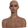 Generic Testa di Manichino Femminile Realistica con Sciarpa per Espositore per Parrucca per Manichino per Trucco
