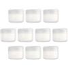 Almencla 10 Pezzi Contenitore Cosmetico Ricaricabile Barattolo Plastica Vuoto Vasetto Portatile con Coperchio Sigillante Adatto per Conservare Creme Balsamo La, Clear-100g