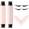 BNOYONERAS 2PCS Eyeliner Stamp, Timbro per Eyeliner Liquido, Penna Eyeliner Rotante Stampa, Strumento per modellare rapidamente con indicazione occhio sinistro/destro per Donne Trucco Occhi