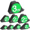 CR8GR8 Pettini per tagliacapelli da 7,6 cm, protezioni per tagliacapelli da 1 e 1/4, 1 e 1/2 e 5,1 cm, Mega NO.16 NO.12 NO.10 adatto per la maggior parte dei tagliacapelli Wahl (colore grigio scuro, set da