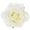 M METERXITY Clip per Capelli a Forma di Rosa, 11cm Molletta per Capelli a Fiore in Tessuto Spilla Floreale per Matrimonio/Serata/Accessori Capelli Donna Fiori Capelli [11cm, Beige Bianco]