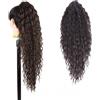 Ser Mulher Extension Coda Di Cavallo ELENA con Pinza Capelli Ricci 70 cm. Aspetto Naturale (4 Dark Brown)