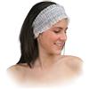 FUSCO FASCIA CAPELLI DONNA MONOUSO IN TNT PER ESTETISTA PULIZA VISO LAMPADA SOLARIUM PROFESSIONALE