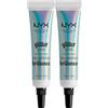 NYX Professional Makeup Glitter Primer Base Trucco Gel Fissante per Glitter a Lunga Tenuta Texture Leggera e Cremosa Formula Vegana - 2 Flaconi da 10ml
