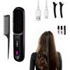 OALYGEI Lushia Spazzola Styling per Capelli Corti - Strumenti di Styling con 3 Impostazioni di Temperatura (Nero)