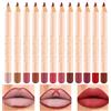Layhou 12 colori rossetto opaco set di penne per labbra a lunga durata matita per labbra antiaderente impermeabile 1,2 g * 12 facile da applicare