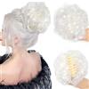 ZHKVAG Bun Extension Clips, Wavy Claw Clip Messy Bun Hair Piece For Women, For Flat Updos Curly Hair Ponytail Bun Clip In Hair Extensions (#23)