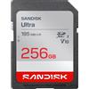 SANDISK Ultra SDXC UHS-I Scheda da 256 GB (fino a 195 MB/s velocità di lettura, video full HD, V10, U1, C10) SANDISK Memory Zone App