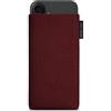 Adore June Classic Rosso-Bordeaux Custodia compatibile con iPhone 16e / iPhone 16, Tessuto Resistente con Display di Pulizia Effetto