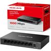 MERCUSYS MS108GS Switch di rete Gigabit a 8 porte, porte 8 × 10/100/1000Mbps, splitter Ethernet per installazione multipla, negoziazione automatica, Auto-MDI/MDIX, risparmio energetico, custodia in