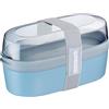 Westmark Lunchbox Mini - Pratico contenitore con scomparti stile bento da 760 e 830 ml per preparare pasti, scuola e ufficio, adatto a microonde, prodotto in Germania - Blu